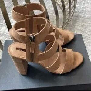 Tahari suede sandal.